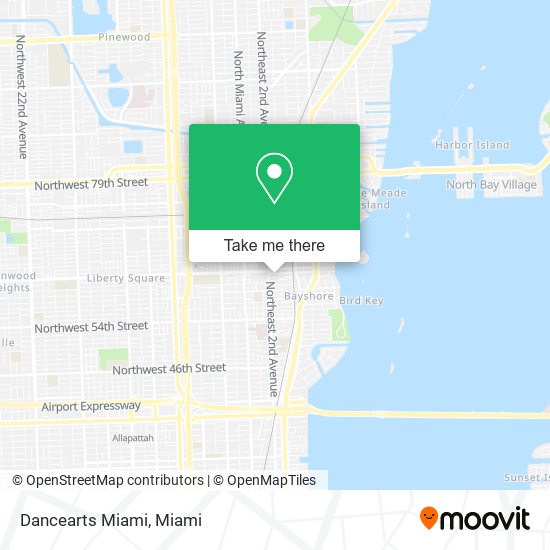 Dancearts Miami map