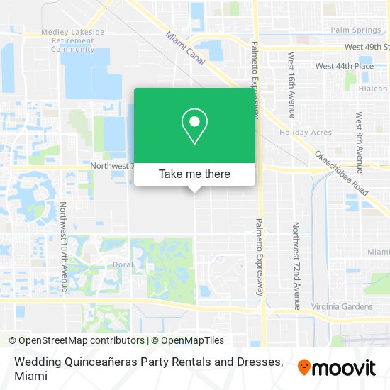 Wedding Quinceañeras Party Rentals and Dresses map
