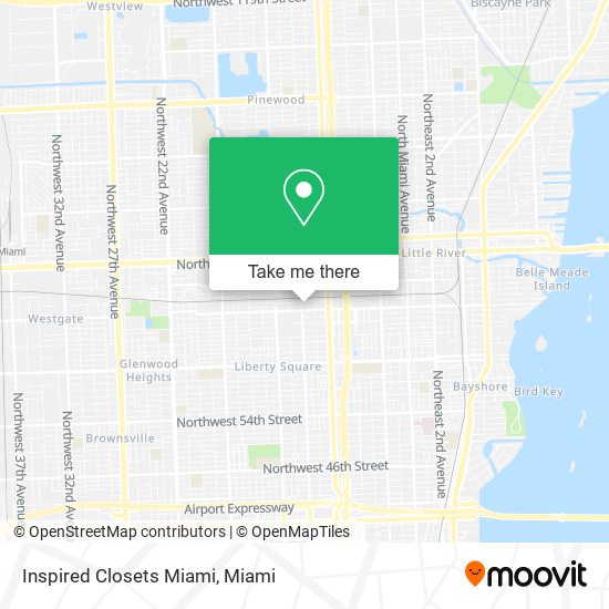 Inspired Closets Miami map