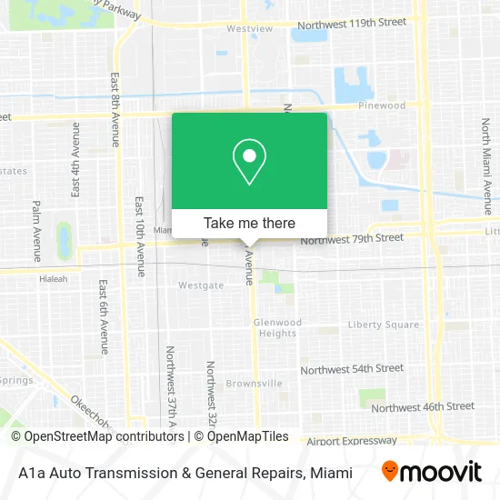 A1a Auto Transmission & General Repairs map