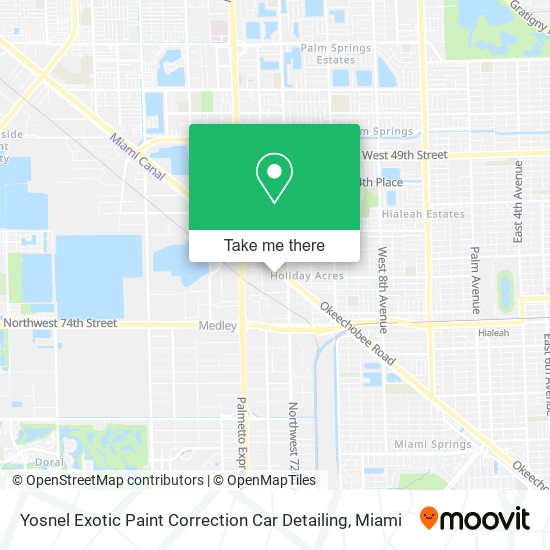 Yosnel Exotic Paint Correction Car Detailing map