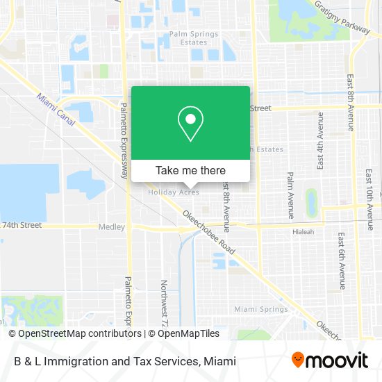 B & L Immigration and Tax Services map