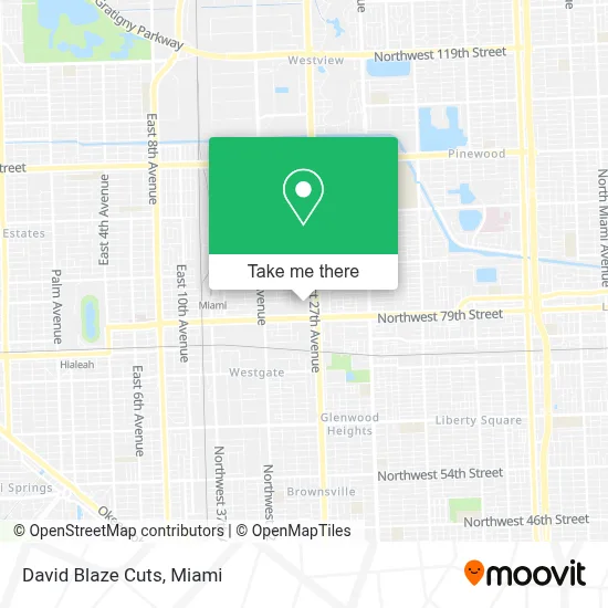 David Blaze Cuts map