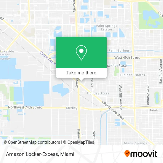 Amazon Locker-Excess map