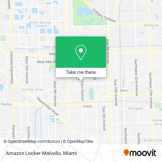 Mapa de Amazon Locker-Malvolio