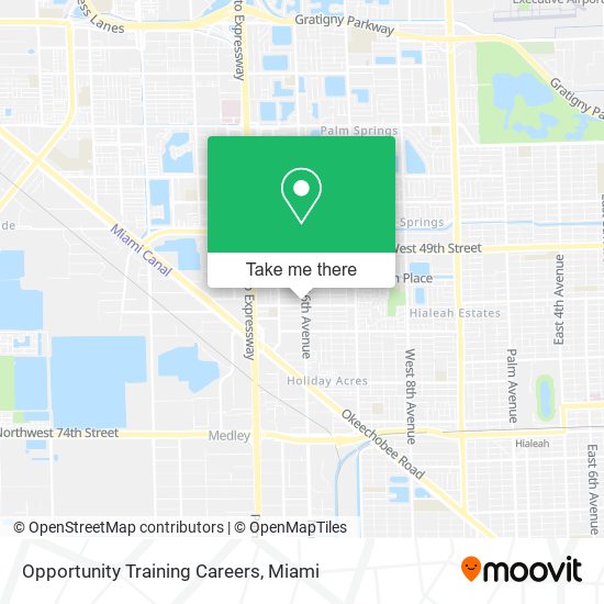 Opportunity Training Careers map
