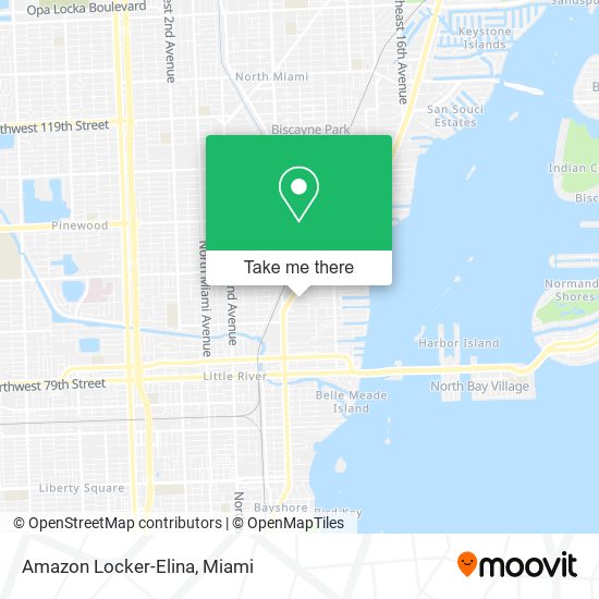 Mapa de Amazon Locker-Elina