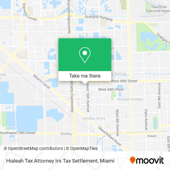 Mapa de Hialeah Tax Attorney Irs Tax Settlement