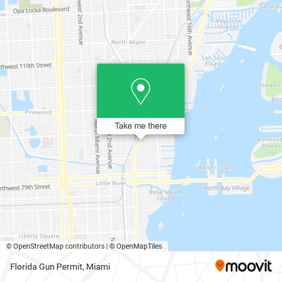 Mapa de Florida Gun Permit