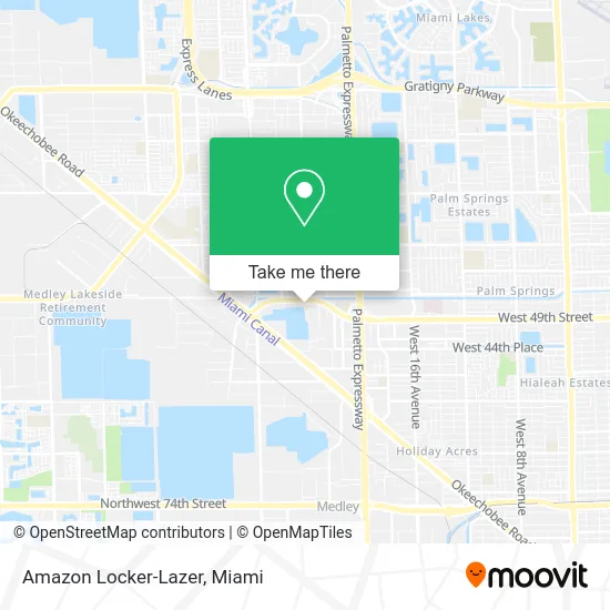 Amazon Locker-Lazer map