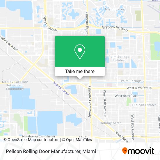 Pelican Rolling Door Manufacturer map