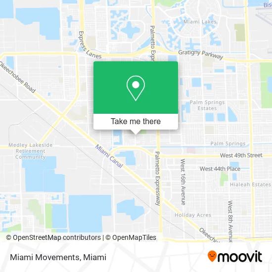 Miami Movements map