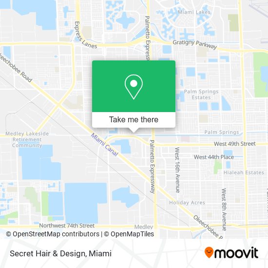 Secret Hair & Design map