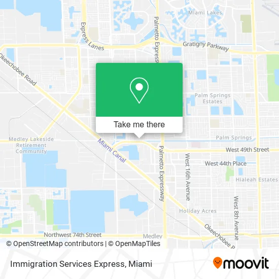 Immigration Services Express map