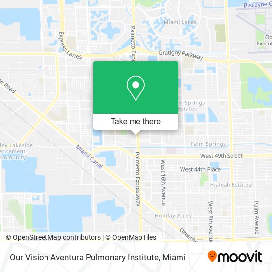 Our Vision Aventura Pulmonary Institute map