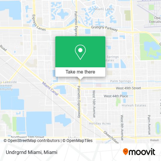 Mapa de Undrgrnd Miami