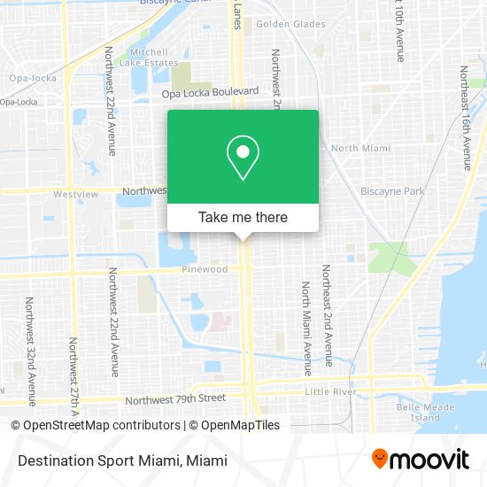 Destination Sport Miami map