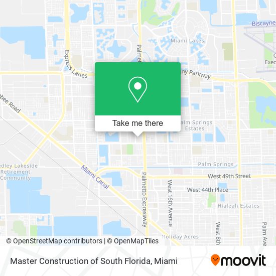 Mapa de Master Construction of South Florida