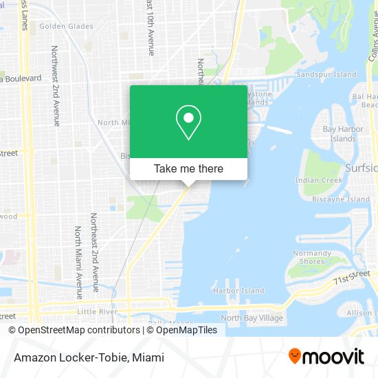 Mapa de Amazon Locker-Tobie