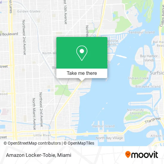 Amazon Locker-Tobie map