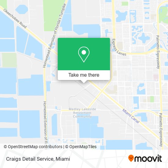 Mapa de Craigs Detail Service