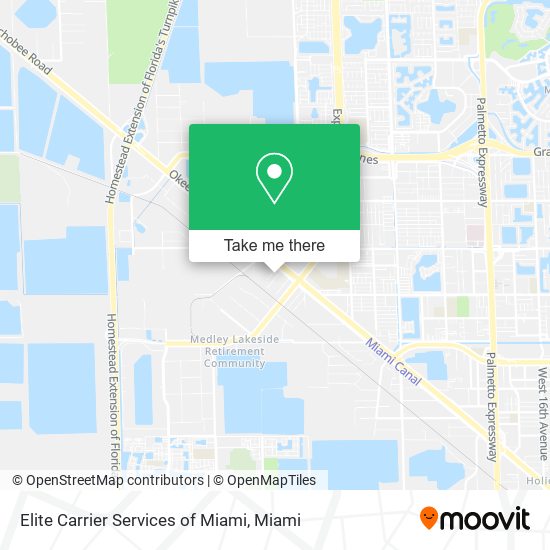 Mapa de Elite Carrier Services of Miami