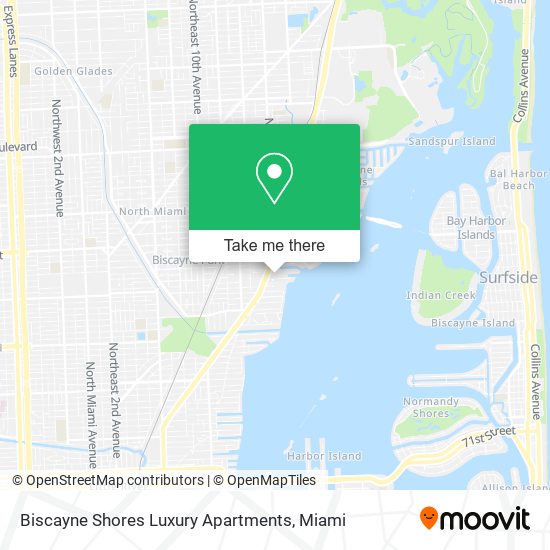 Mapa de Biscayne Shores Luxury Apartments