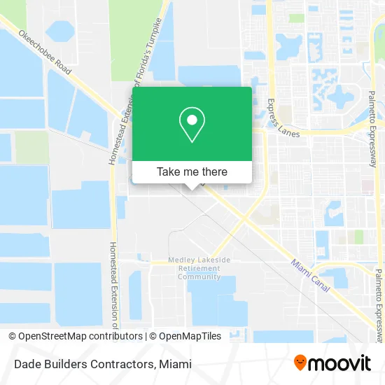 Dade Builders Contractors map