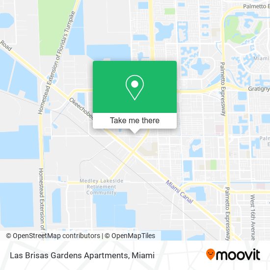 Las Brisas Gardens Apartments map