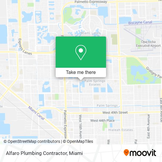 Alfaro Plumbing Contractor map