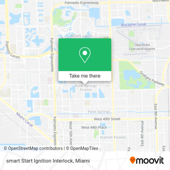 smart Start Ignition Interlock map