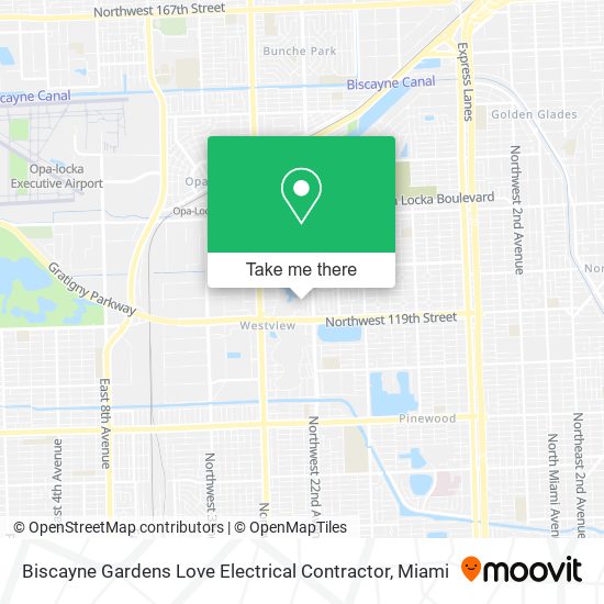 Biscayne Gardens Love Electrical Contractor map