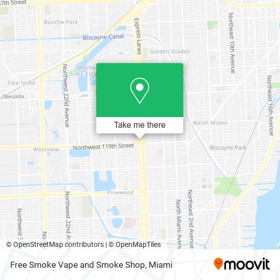 Mapa de Free Smoke Vape and Smoke Shop