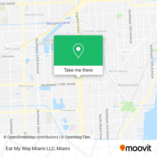 Eat My Way Miami LLC map