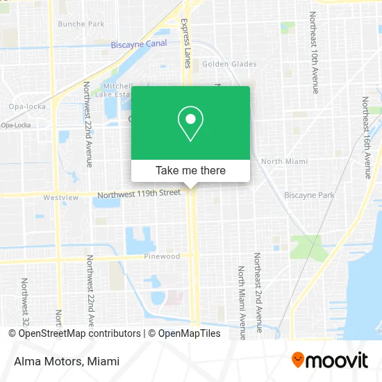 Alma Motors map