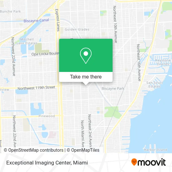 Exceptional Imaging Center map