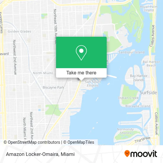 Amazon Locker-Omaira map