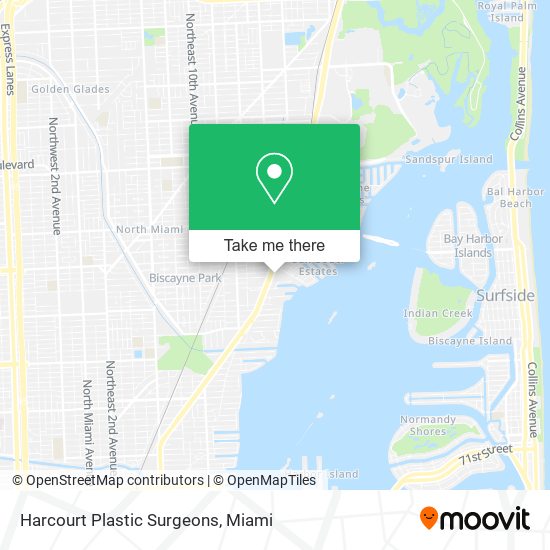 Harcourt Plastic Surgeons map