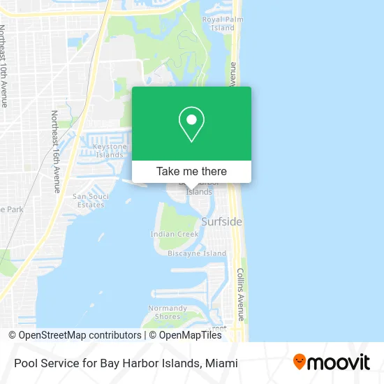 Pool Service for Bay Harbor Islands map