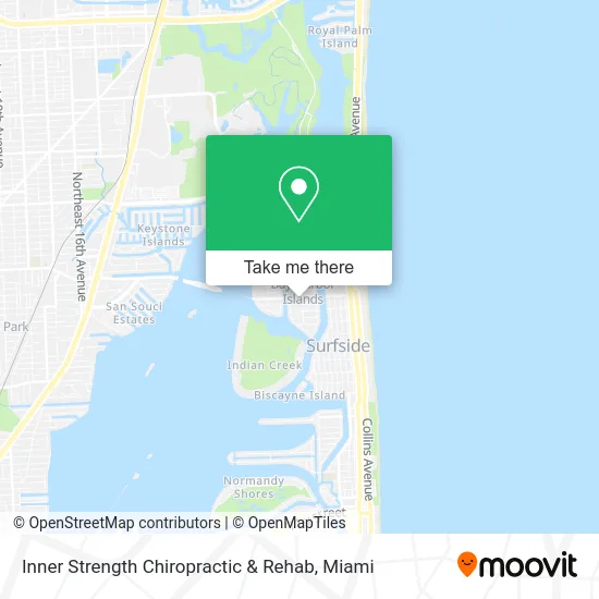 Inner Strength Chiropractic & Rehab map