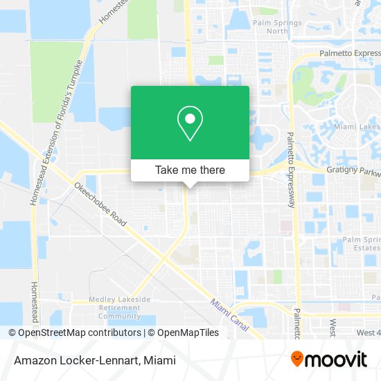 Amazon Locker-Lennart map