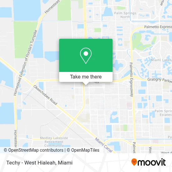 Techy - West Hialeah map