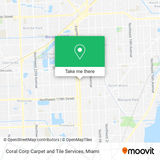 Coral Corp Carpet and Tile Services map