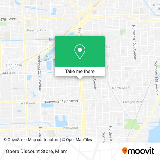 Mapa de Opera Discount Store