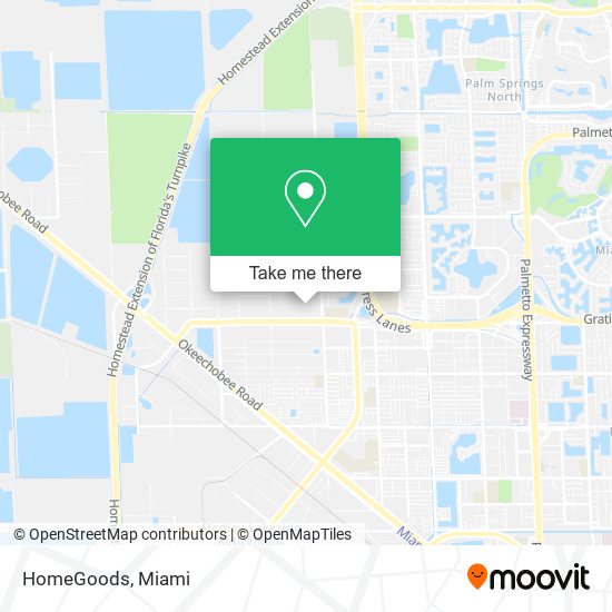 HomeGoods map