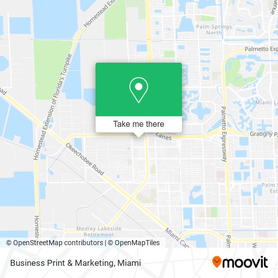 Business Print & Marketing map