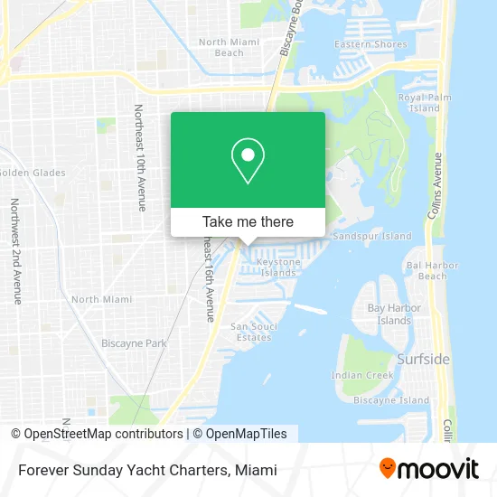 Forever Sunday Yacht Charters map