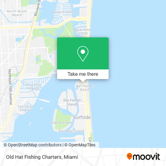 Old Hat Fishing Charters map