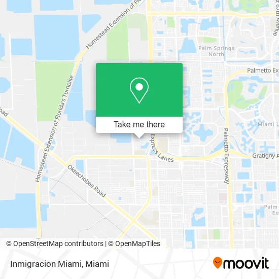 Inmigracion Miami map