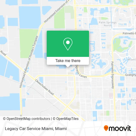 Legacy Car Service Miami map